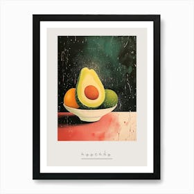 Art Deco Avocado Bowl 1 Poster Art Print
