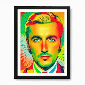 Gigi D'Agostino Colourful Pop Art Art Print