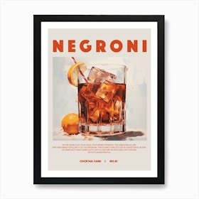 Negroni Art Print