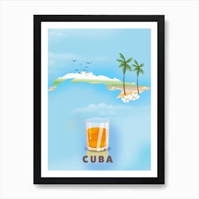 Cuba Travel poster Affiche