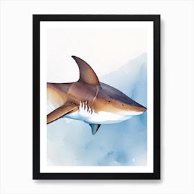 Goblin Shark 3 Watercolour Art Print