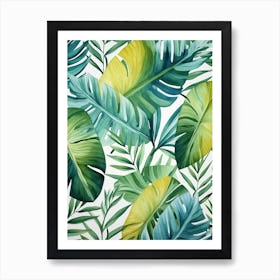 Tropical Leaves 5 Art Print