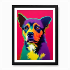 Miniature American Shepherd Andy Warhol Style Dog Art Print