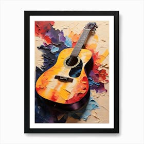 Guitar Painting Art Print