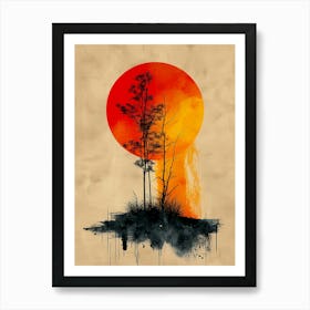 Sunset Canvas Print 1 Art Print