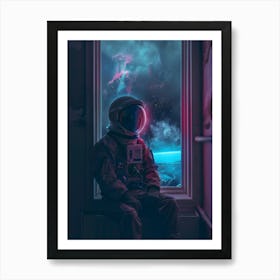 Astronaut In Space 9 Art Print