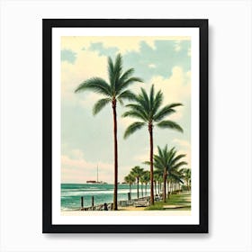 Wrightsville Beach North Carolina Vintage Art Print