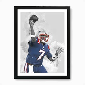 Jacoby Brissett New England Patriots Art Print