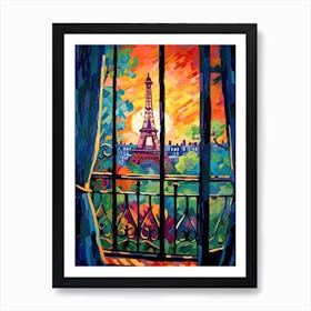 Paris Window 4 Art Print