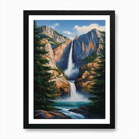 Yosemite Waterfall Art Print