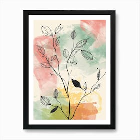 Abstract Watercolor Painting 68 Art Print