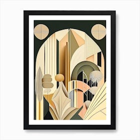 Deco Geometry Art 5 Art Print