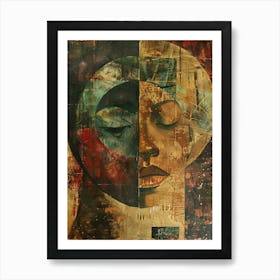 'A Woman'S Face' 1 Art Print