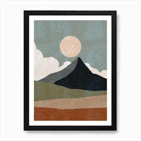 Mountain Landscape - Mountain Stock Videos & Royalty-Free Footage Art Print