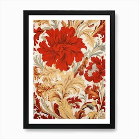 Floral Wallpaper 59 Art Print