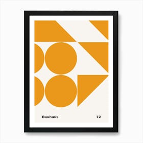 Geometric Bauhaus Poster 72 Art Print