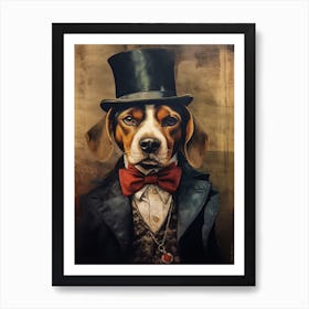 Gangster Dog Beagle 3 Art Print