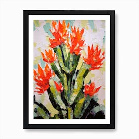 Cactus Painting Ladyfinger Cactus 2 Art Print