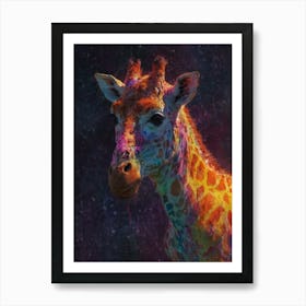 Giraffe Canvas Art 9 Art Print