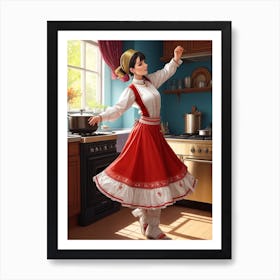 Folk Dancer Art Print