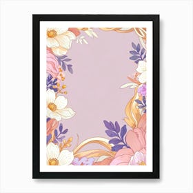 Floral Frame 5 Poster