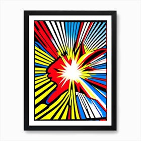 Supernova Remnant Bright Comic Space Art Print