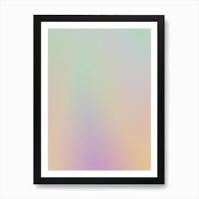 Rainbow Holographic Background Art Print