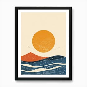 Sunset Over The Ocean 35 Art Print