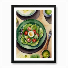 Salad With Eggs Art Print