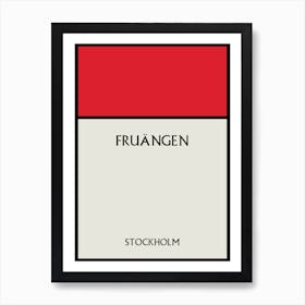 Fruängen Stockholm Sweden Art Print