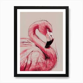 Flamingo Art Print