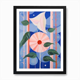 Moonflower 1 Hilma Af Klint Inspired Pastel Flower Painting Art Print