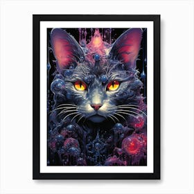 Cat In A Bubble Art Print