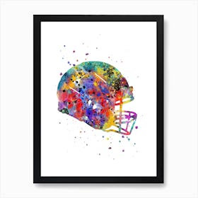 Football Helmet American Football Art Print