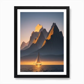 Sunrise On The Mountain 2 Art Print