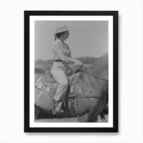 Watching Polo Match, Abilene, Texas By Russell Lee Art Print