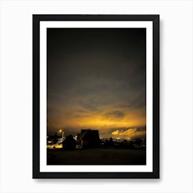 House At Night Art Print