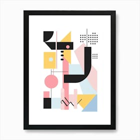 Abstract Geometric Print Art Print