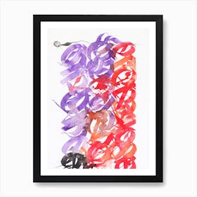 Purple Hiver Alt Mix Art Print