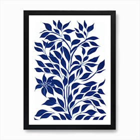 Weeping Fig 2 Stencil Style Plant Art Print