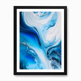 Boiling Water Waterscape Marble Acrylic Painting 1 Art Print