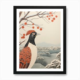 Bird Illustration Pheasant 7 Art Print