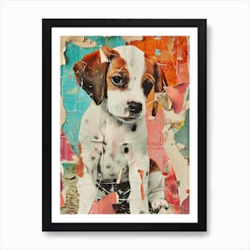 Puppy Kitsch Collage 3 Art Print