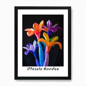 Bright Inflatable Flowers Poster Iris 2 Art Print