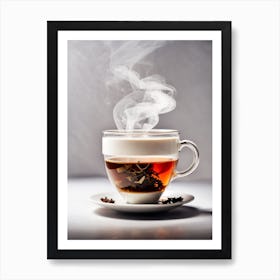 Steaming Cup Of Tea Art Print