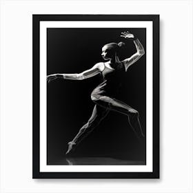 Dance Dance Dance - Dancer In Black And White Art Print