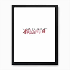 Mama Art Print