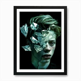 Diamonds In The Face Art Print