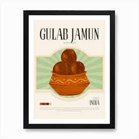 Gulab Jamun Art Print