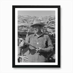 Untitled Photo, Possibly Related To Sugarcane Worker, Louisiana By Russell Lee Art Print